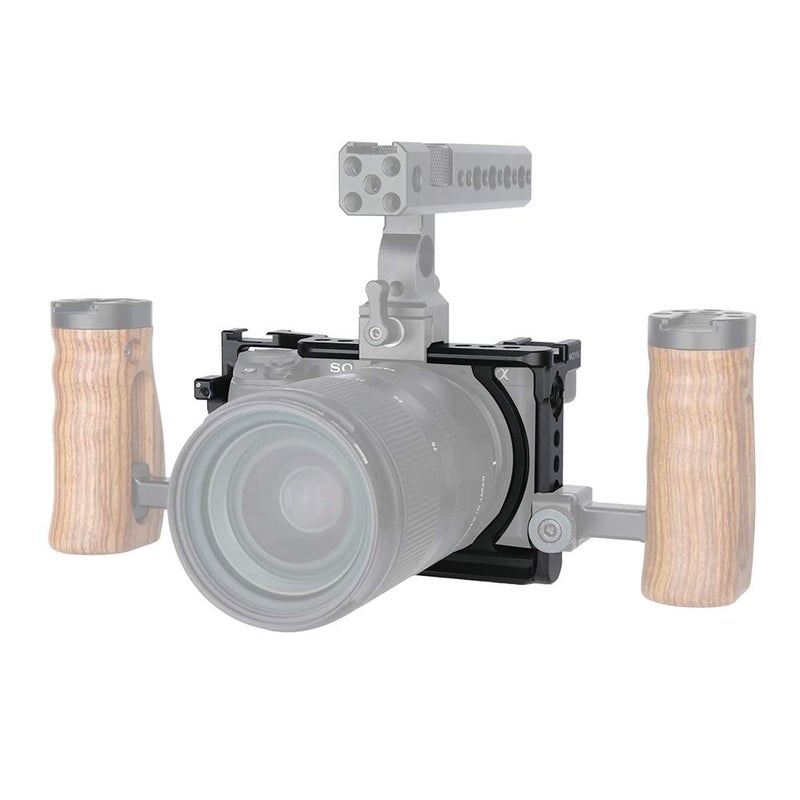 NICEYRIG حامل كاميرا NICEYRIG لكاميرات سوني A6400 A6500 A6100، مع ثقب تحديد 1/4'' 3/8''، سكة NATO وحذاء بارد - 343 - Image 2